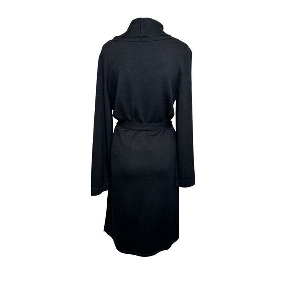 Talbots black wool turtleneck belted sweater dress size XL - Picture 5 of 13